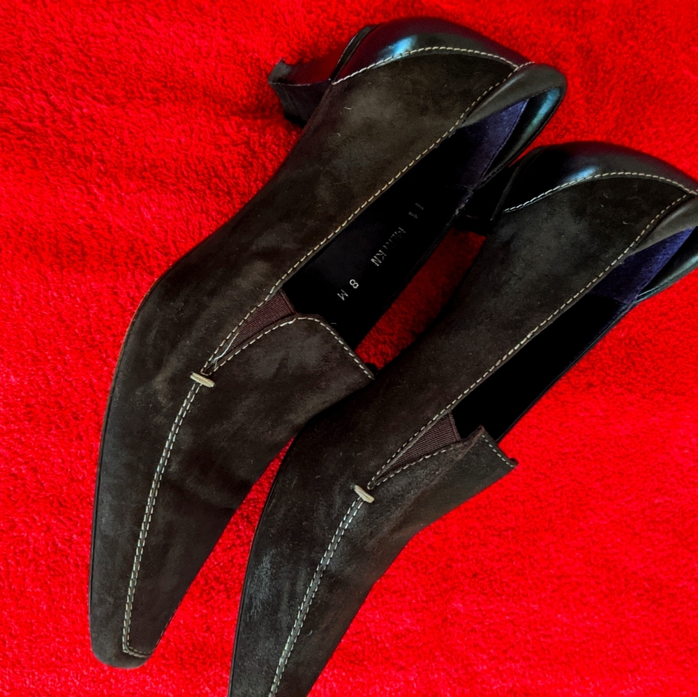 Couture Donald J Pliner suede shoes